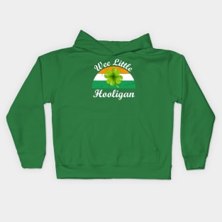 Wee Little Hooligan St Patricks Day Kids Hoodie